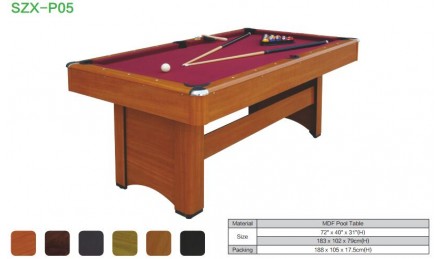 MDF中纤板台球桌SZX-P05