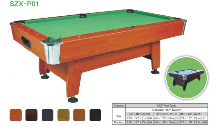MDF中纤板台球桌SZX-P01